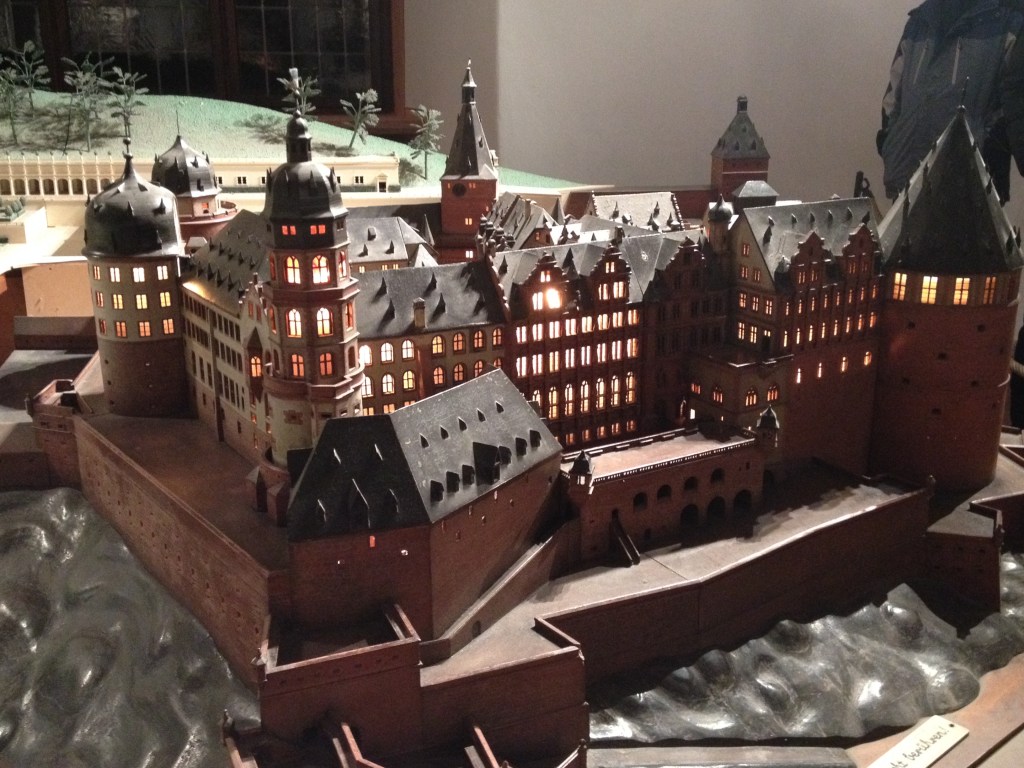 Miniature model of the castle.