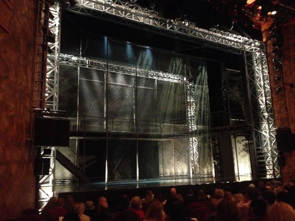 Waiting for Jersey Boys to start